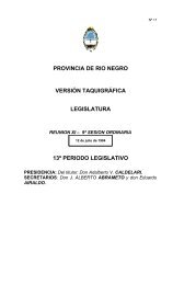 provincia de rio negro - Legislatura de Río Negro