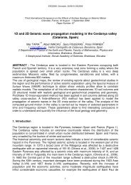 1D and 2D Seismic wave propagation modeling in the Cerdanya ...