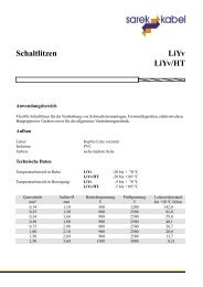 Schaltlitzen LiYv LiYv/HT
