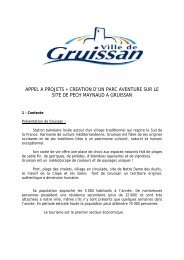 appel a projets Â« creation d'un parc aventure sur le site ... - Gruissan