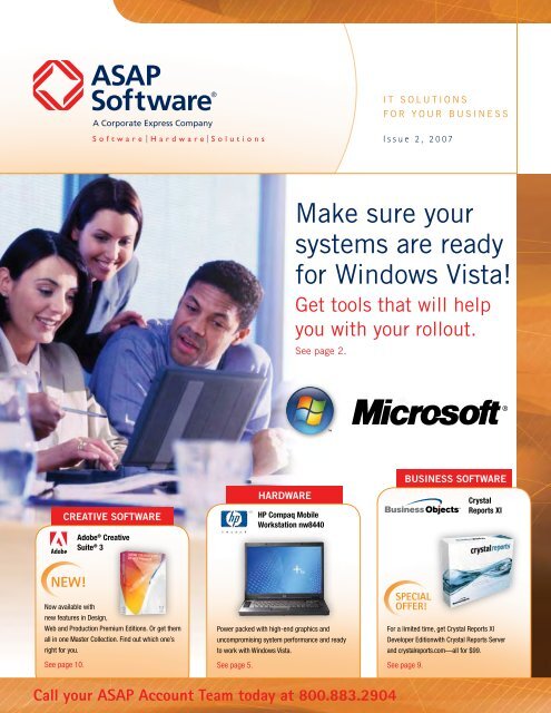 Make sure your systems are ready for Windows Vista! - ASAP Software