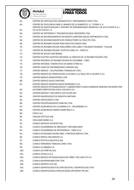 63. CENTRO DE ESPECIALIST