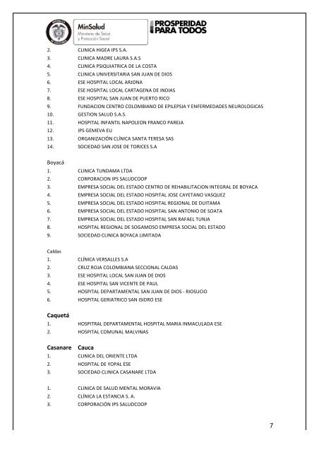14. CLINICA PARTENON LTDA