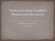 Answers to Your Toughest Homework Questions - Western Christian ...