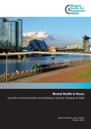 Executive Summary - Glasgow Centre for Population Health