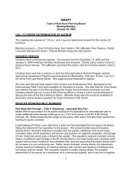 Town of Red Hook Planning Board Meeting Minutes January 26 ...