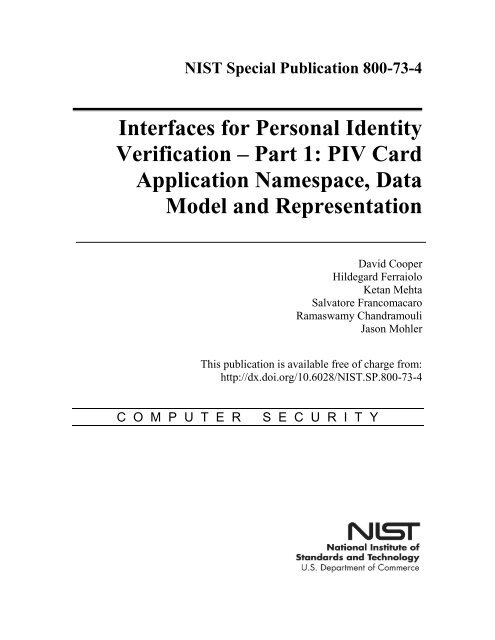 NIST SP 800-73 WINDOWS 7 X64 TREIBER NIST SP 800-73 WINDOWS 10 DRIVERS