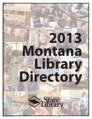 Montana Library Listings - FTP Directory Listing