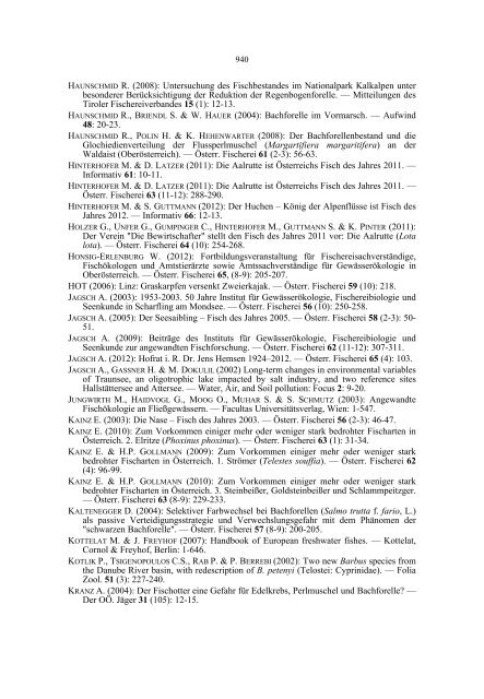 Bibliografie der Wirbeltiere (Vertebrata) OberÃ¶sterreichs - Ratschan.at
