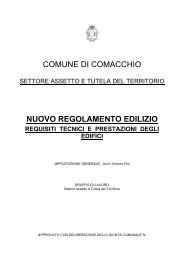 COMUNE DI COMACCHIO NUOVO REGOLAMENTO EDILIZIO