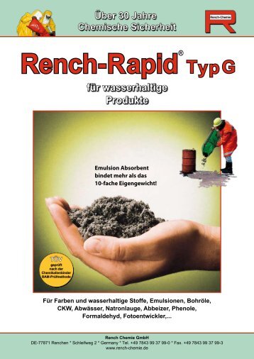 Rench-Rapid Typ G - Rench Chemie GmbH