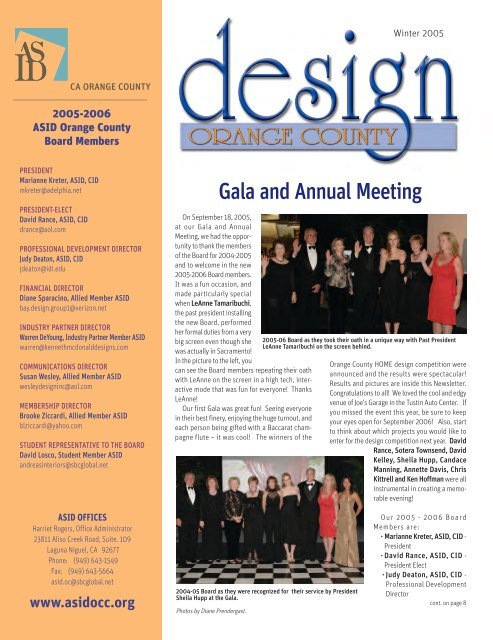 ASID OC Winter 2005 Newsletter