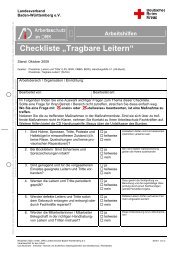 AiD Check Leitern und Tritte - DRK Leingarten