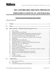 AHP Implementation Plan - Federal Home Loan Bank of Boston