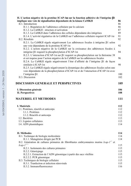 Fonction et régulation de la protéine ICAP-1alpha dans la ...