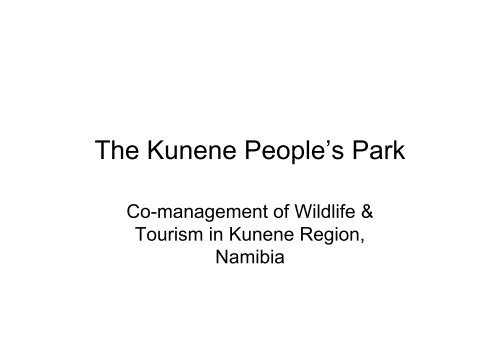 The Kunene People's Park by Brian Jones