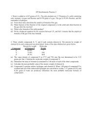 Stoichiometry Practice 2 answer key