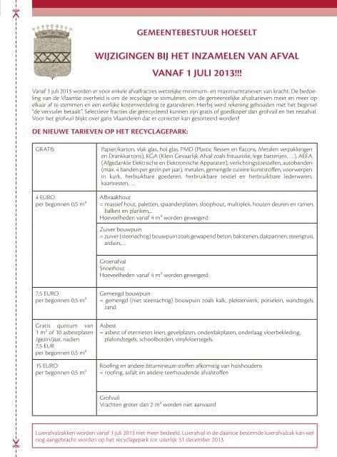 [2013] hoeselt - gemeenteberichten 251 juni.indd - Hoeselt.Be