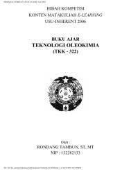 Buku ajar teknologi oleokimia universitas sumatera utara medan