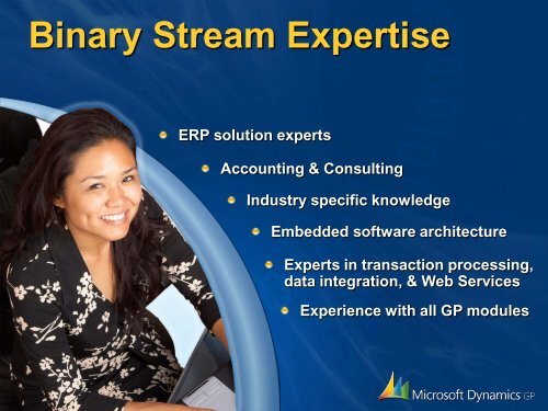 Microsoft Dynamics GP - Binary Stream