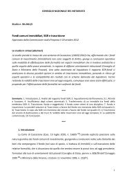 Fondi comuni immobiliari, SGR e trascrizione - Consiglio Nazionale ...