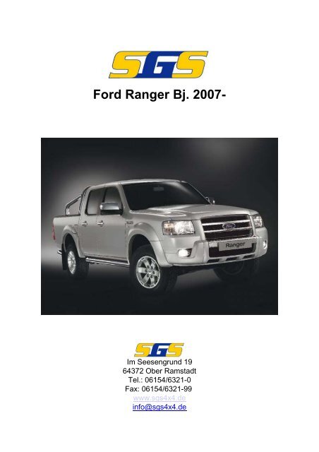 Ford Ranger Bj. 2007- - SGS