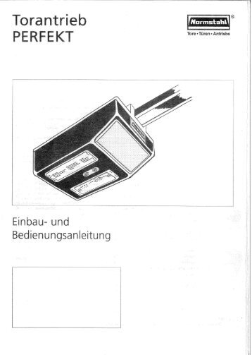 Montageanleitung Perfekt 2000 von 1996 bis 1998 - Normstahl