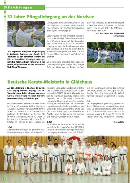 Fachzeitschrift des Deutschen Karate Verbandes e.V.