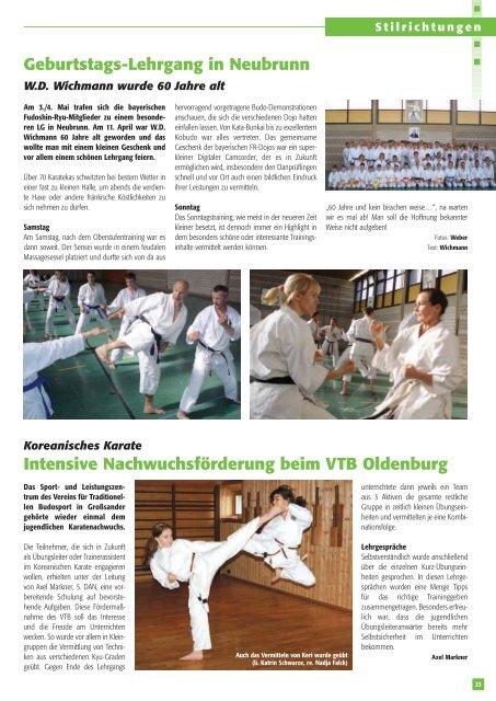 Fachzeitschrift des Deutschen Karate Verbandes e.V.