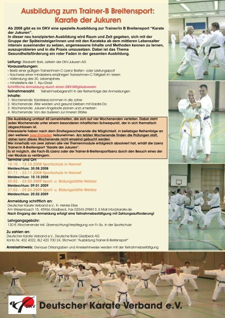 Fachzeitschrift des Deutschen Karate Verbandes e.V.