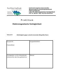 P r a k t i k u m Elektromagnetische VertrÃ¤glichkeit