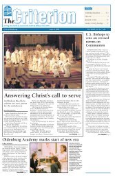 Answering Christ's call to serve - Archdiocese of Indianapolis