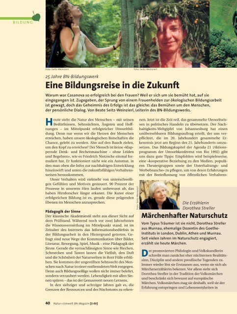 90 Jahre Bund Naturschutz - Bund Naturschutz in Bayern eV