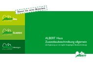 ALBERT Haus Zusatzbaubeschreibung allgemein - Kowalski Haus