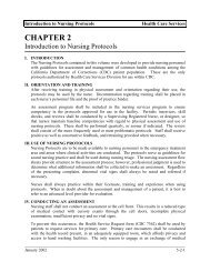 Ch. 2, Introduction to Nursing Protocols - California Correctional ...