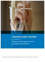 Gezond ouder worden - STG / Health Management Forum