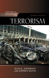 Historical Dictionary of Terrorism Third Edition