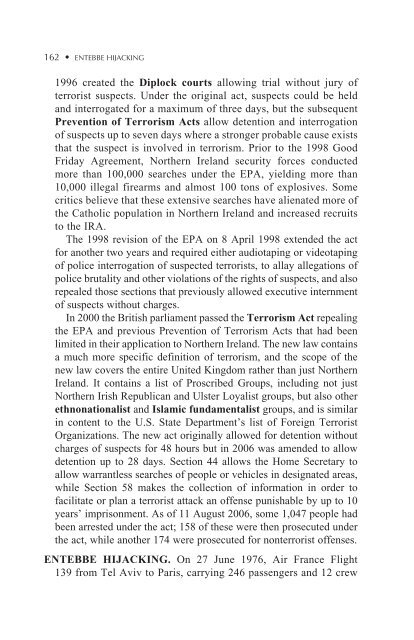 Historical Dictionary of Terrorism Third Edition