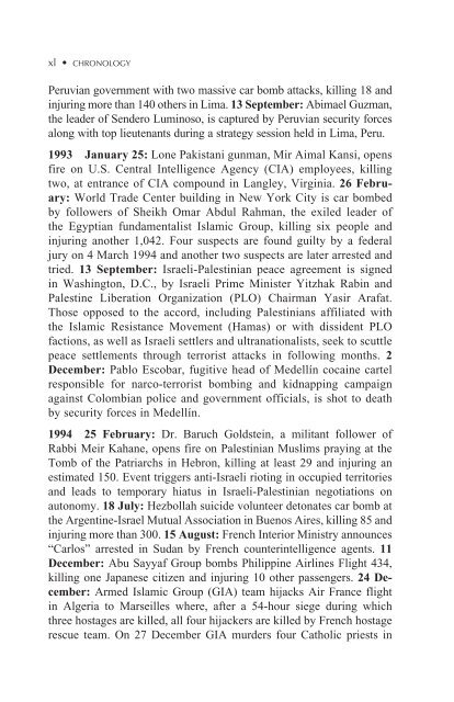 Historical Dictionary of Terrorism Third Edition