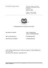 commission of inquiry into sabl mr john numapo the ... - Act Now!