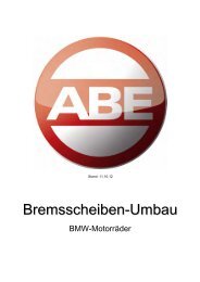 Bremsscheiben-Umbau - Spiegler