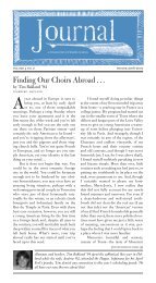 Finding Our Choirs Abroad . . . - Waring School