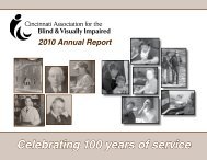 Celebrating 100 years of service - Cincinnati Association for the ...