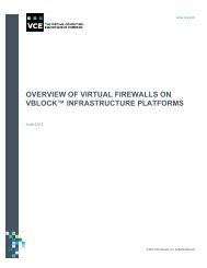 overview of virtual firewalls on vblock™ infrastructure platforms - VCE