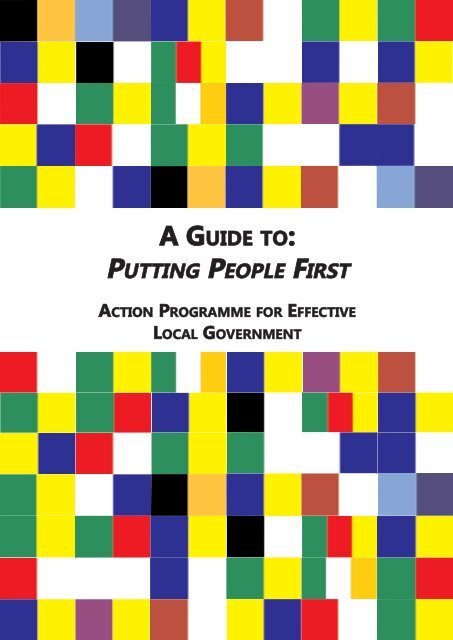 Putting People First Guide - Department of Environment and Local ...