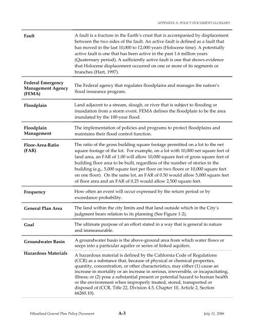 General Plan Policy Document (Adopted 7-11 ... - City of Wheatland