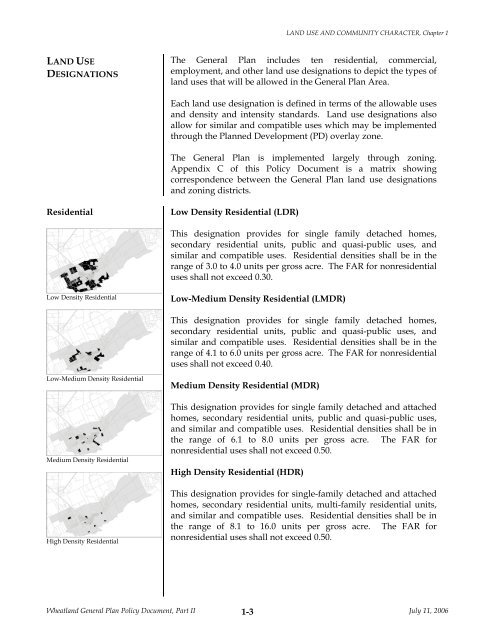 General Plan Policy Document (Adopted 7-11 ... - City of Wheatland