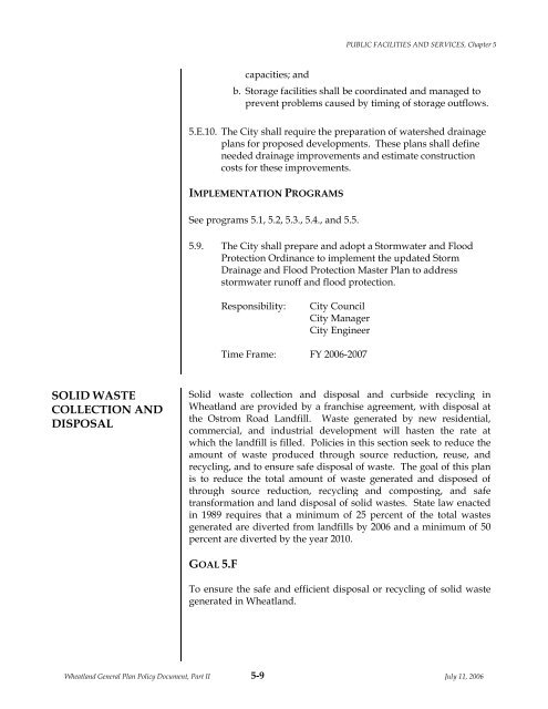 General Plan Policy Document (Adopted 7-11 ... - City of Wheatland