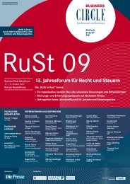 13. Jahresforum für Recht und Steuern - bpv Hügel Rechtsanwälte