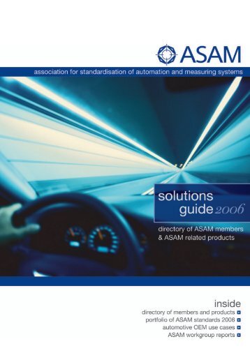 2006 ASAM Solutions Guide